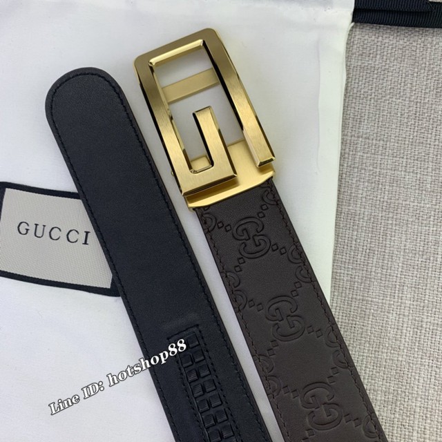 Gucci爆款皮帶 古奇自動平滑扣小牛皮腰帶  jjp2678